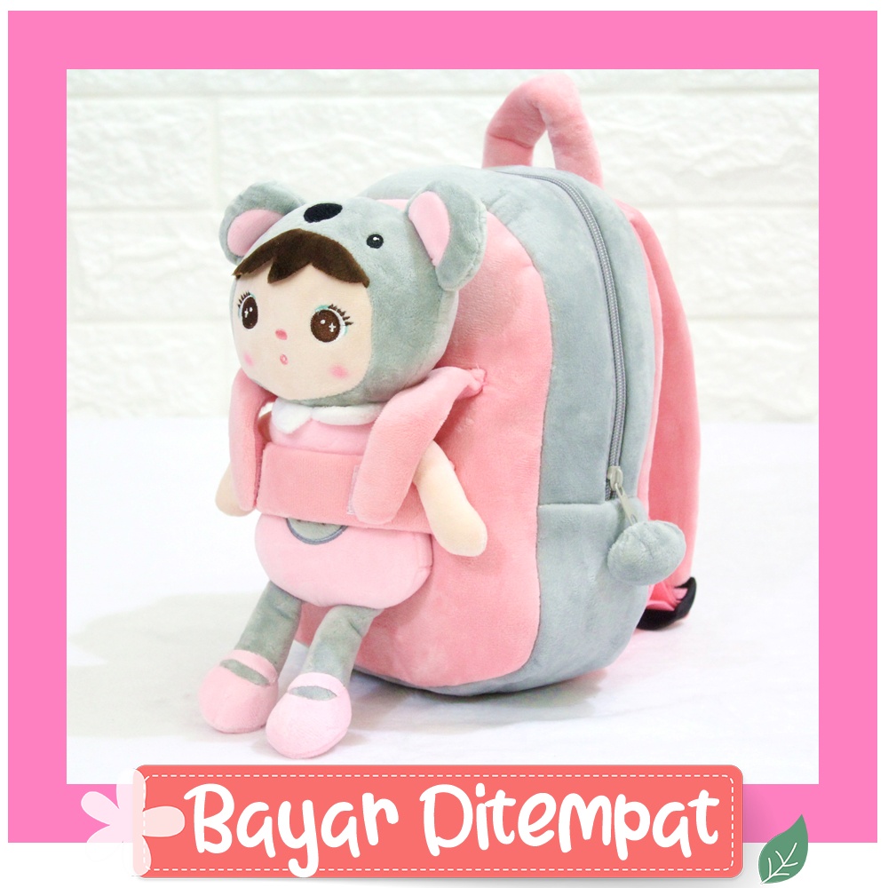 Galactic Cat Kids Backpack - School Bag With Coloring Inserts & Metal Pull Handle
