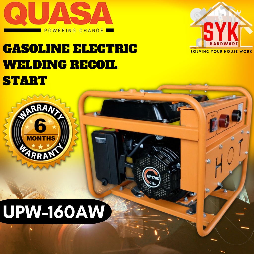 SYK Quasa UPW-160AW Gasoline Engine Welding Machine Generator Recoil ...