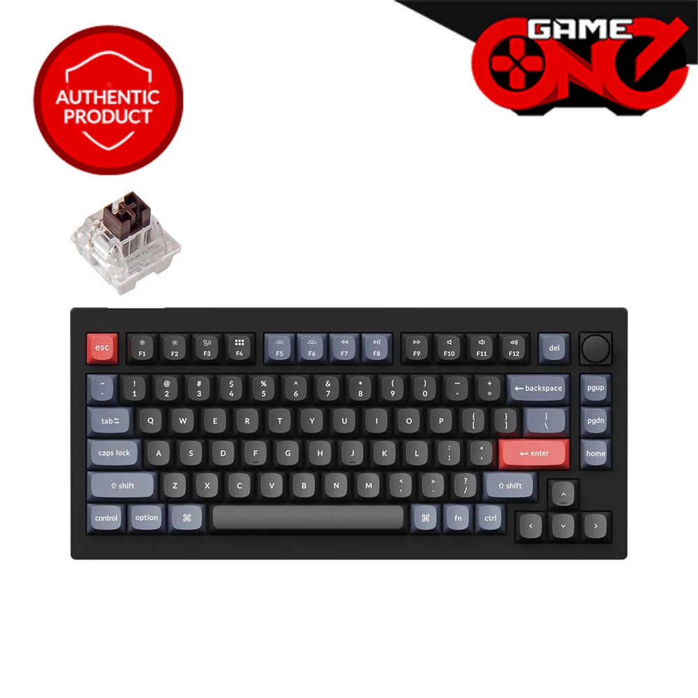Keychron V1 QMK 84 Keys Fully Assembled Knob Custom Mechanical Keyboard ...