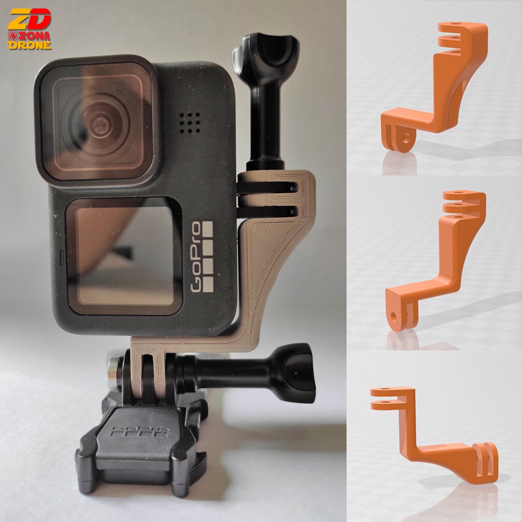 Vertical Mount Gopro Hero 9 and Gopro 10 All Series 3D Print | Shopee ...