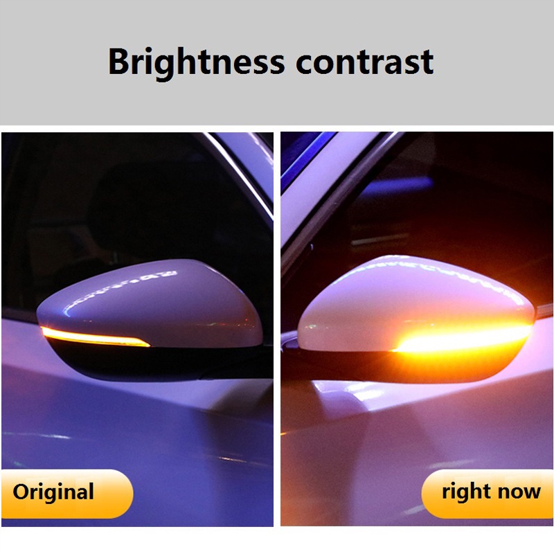 2 Pcs LED Car Rearview Mirror Indicator Lamp DRL Streamer Auto ...