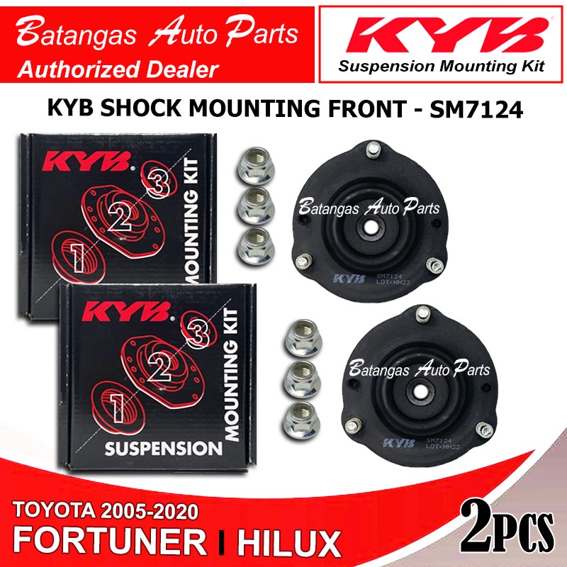 KAYABA KYB SHOCK MOUNTING TOYOTA FORTUNER / HILUX 4X4 FRONT SET 2PCS ...