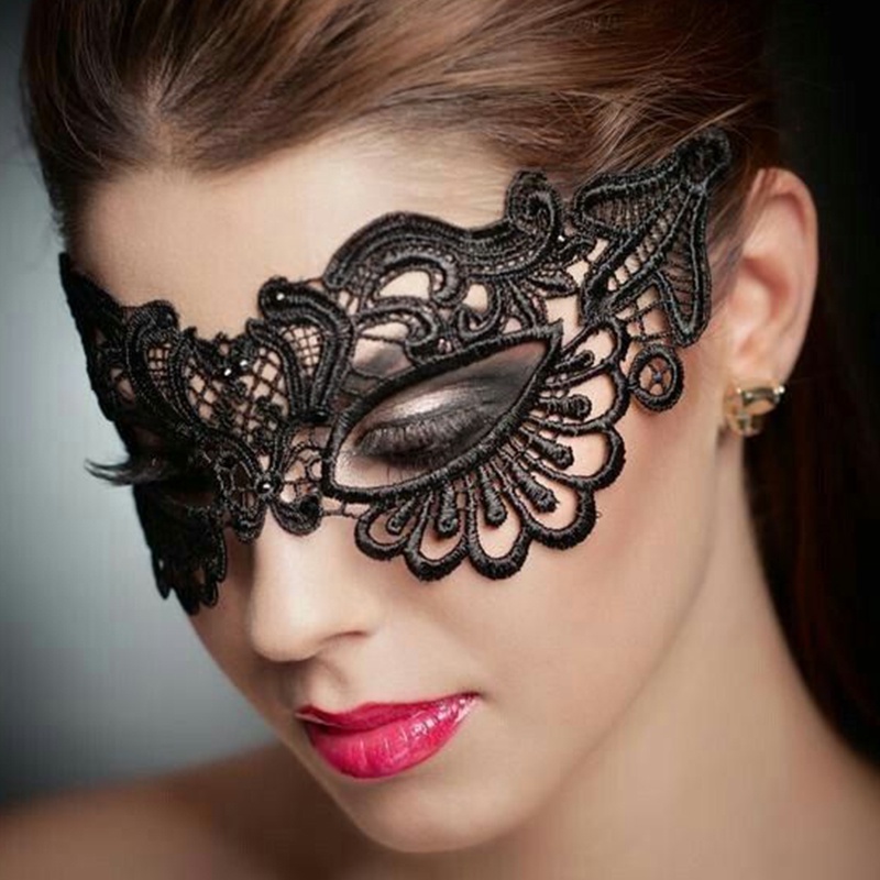 NEW In stock ۩Sexy Lace Eye Mask Women Black Masquerade Mask For ...