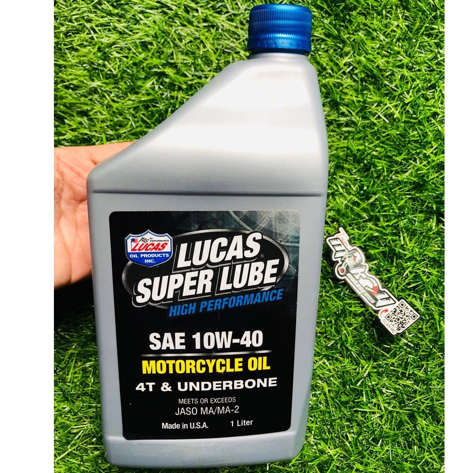 LUCAS MOTORCYCLE OIL 10w40 4T & UNDERBONE 1 LITER Shopee Philippines