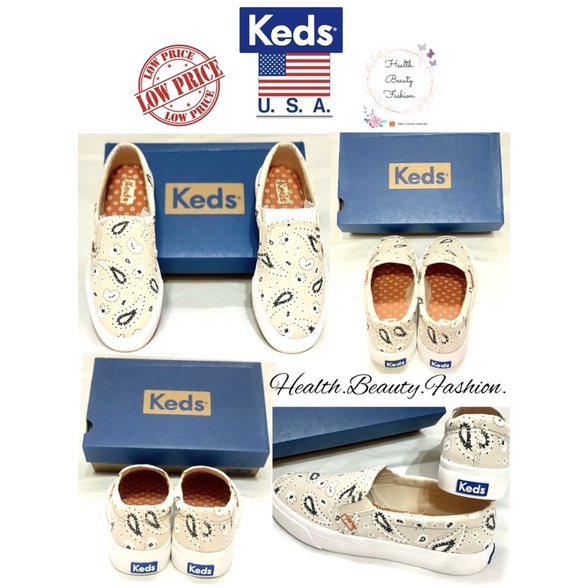KEDS Jump Kick Womens Slip On Sneakers SO OC BNDNA OLV LAT Womens Femmes Imported from USA Shopee Philippines