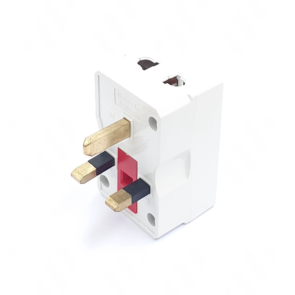2-Prong To 3-Prong Over Plug Converter EV To UK Converter/ Multi ...