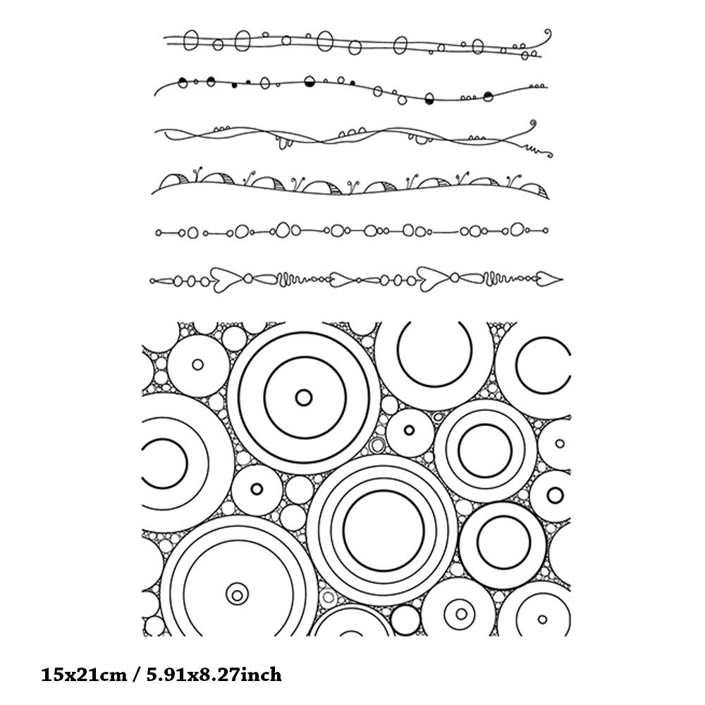 Background Silicone Clear Seal Stamp DIY Scrapbooking Embossing Photo ...