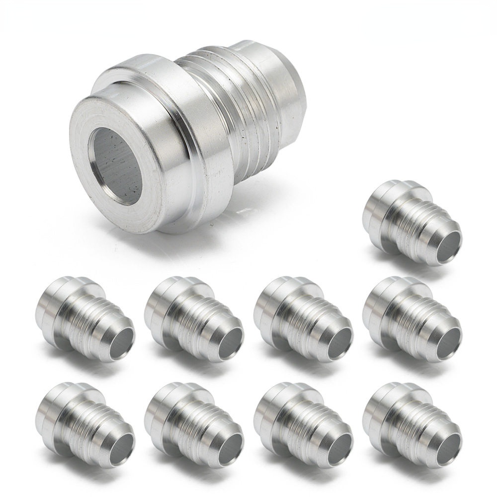 Torque Solution Weld On AN Flare Bung - Male -6AN Aluminum Universal Ts Wb 6fa