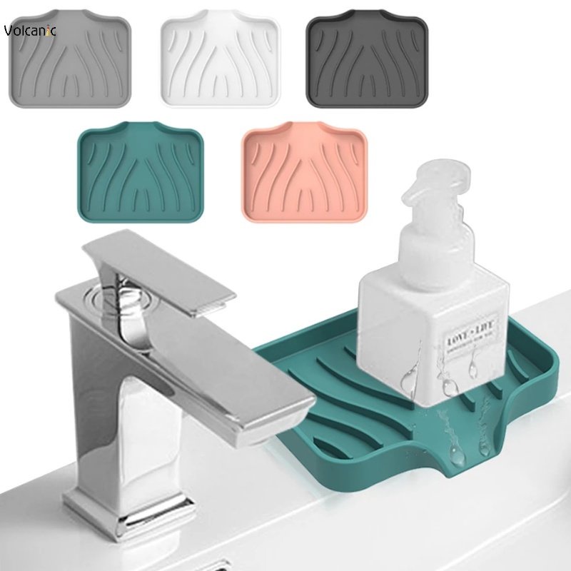 Durable Silicone Soap Tray Holder Flexible Soap Dish Plate Holder ...