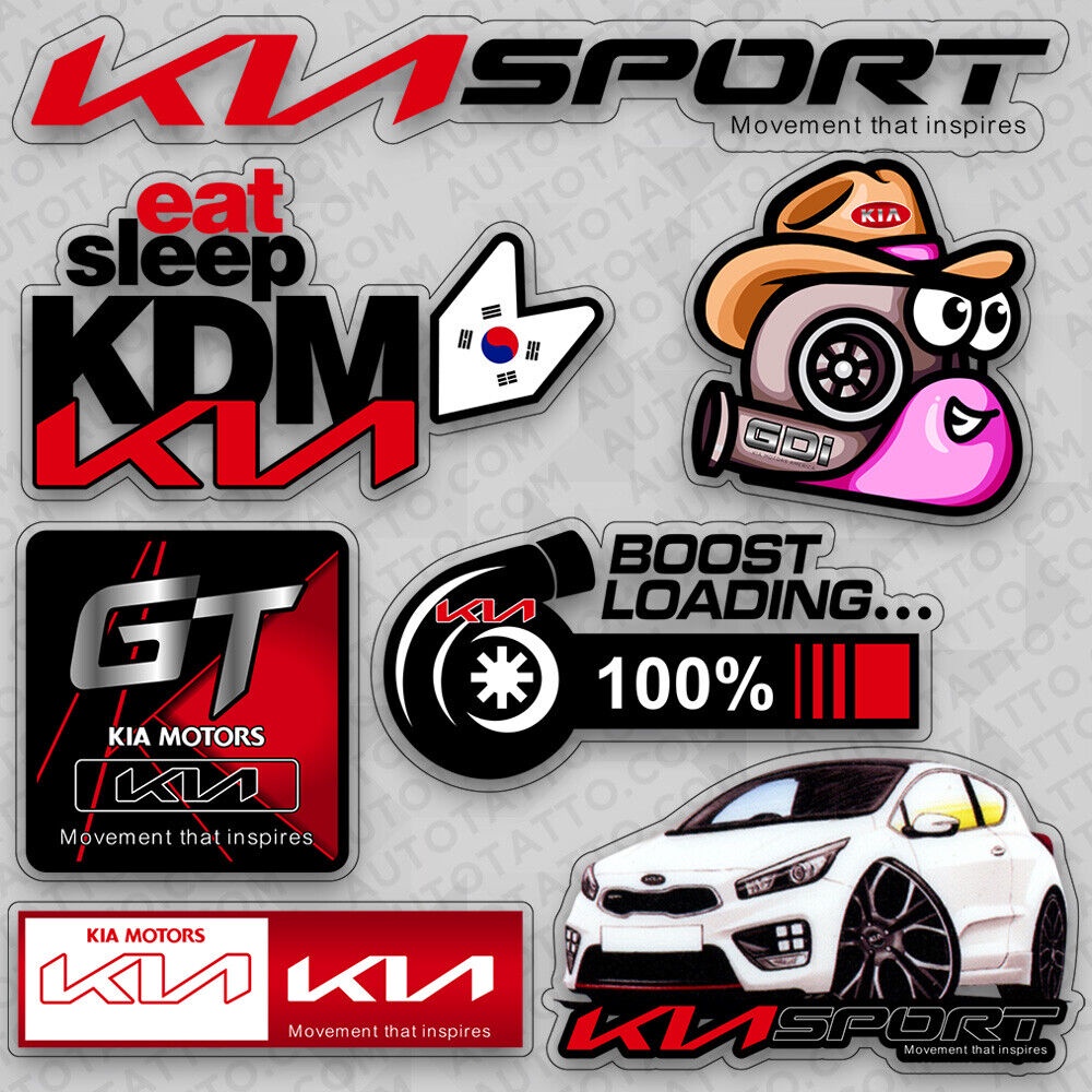 Fit New Kia KDM Sport GT Turbo Car Logo Sticker Vinyl Decal Medal Decorate Shopee Philippines