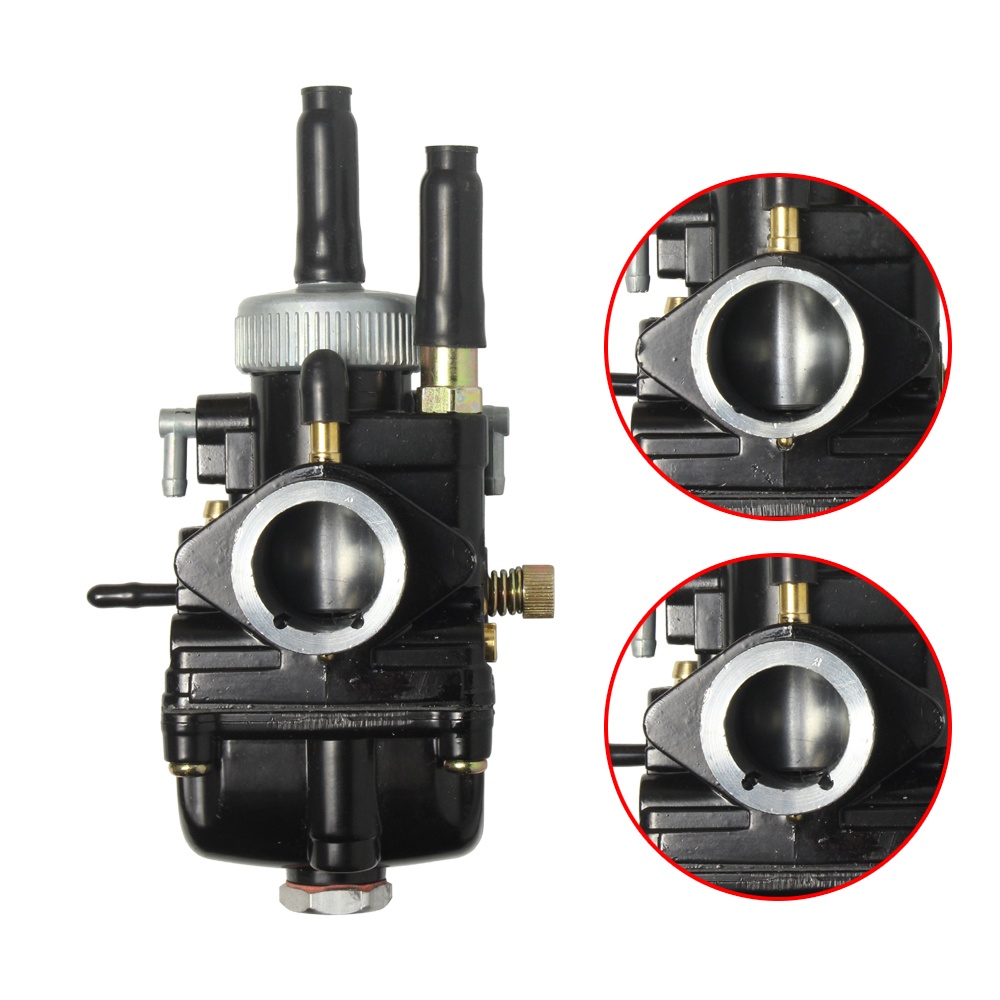 ZSDTRP PHBG DS Black 19mm Racing Carburetor – Manual Choke – For 50cc-100cc 2-Stroke Scooters & ATVs