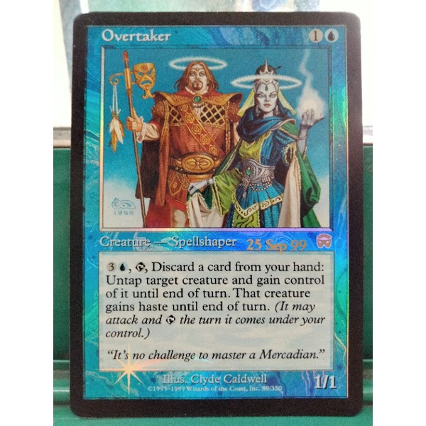 Magic: The Gathering(MTG) Card Overtaker Pre-release(PR) Foil Mercadian ...