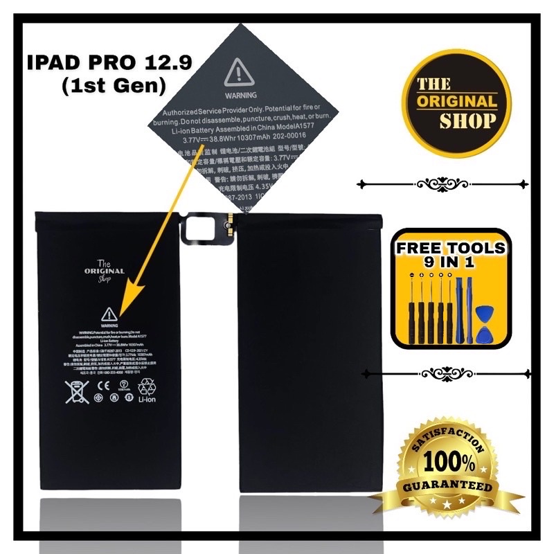 IPad Pro 12.9 2015(1st gen) Battery A1584, A1577,A1652 Shopee Philippines