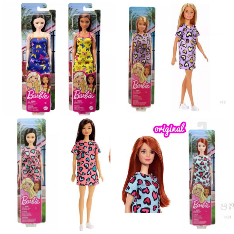 Super sale !!! Authentic basic barbie doll Mattel brand | Shopee ...