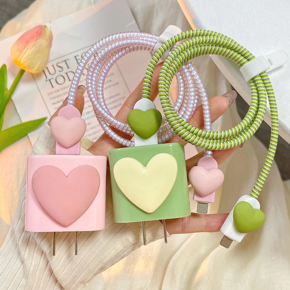 Charger Protector Set Cable Protector Charger Cover Compatible for ip