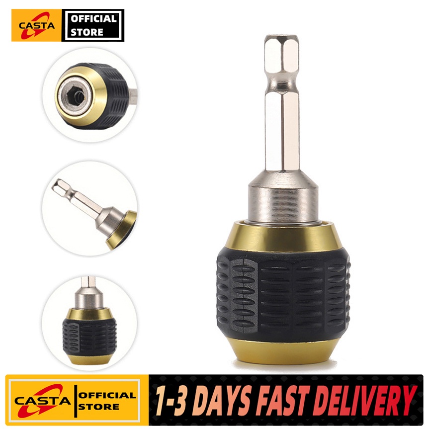 Casta 1/4 inch Hex Quick Release Drill Bit Extension Chuck Adapter