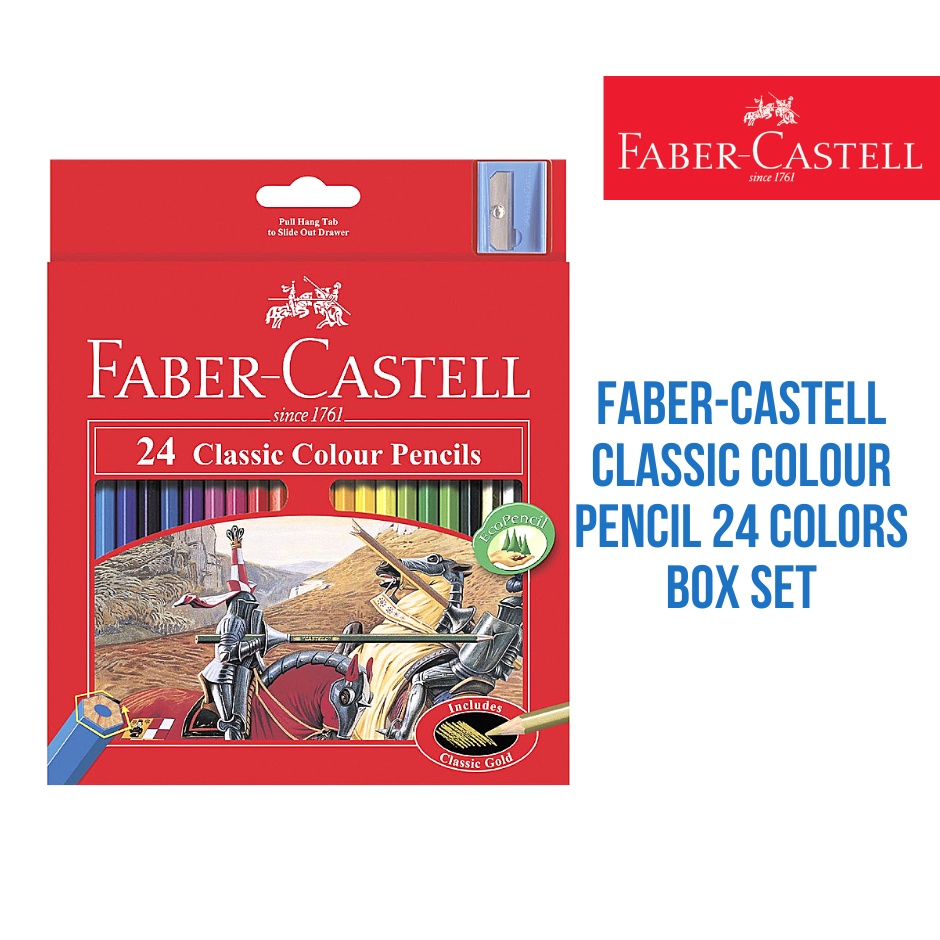 Faber-Castell Classic Colored Pencils 12 - 60 Box Set Bright Luminous ...