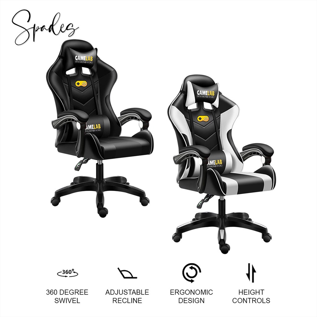 Gamelab Gaming Chair Leather Office Gaming Chair Ergonomic High Back