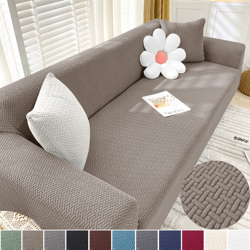 Jacquard Sofa Cover 1/2/3/4 Seater Elastic Slipcover Spandex Couch