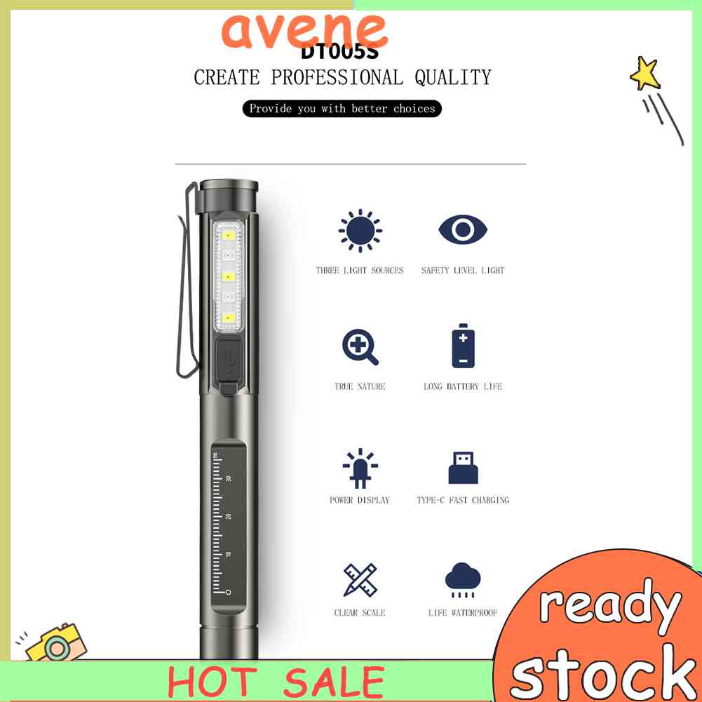 Portable Emergency Medical Pen Light Rechargeable Inspection LED Work