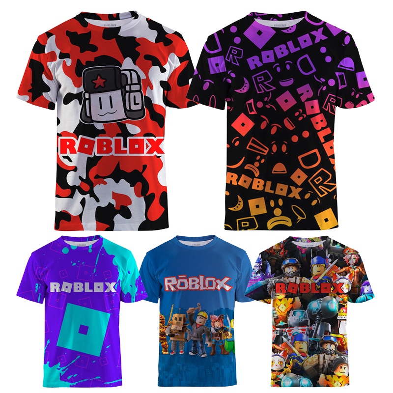 ROBLOX Cartoon Characters Graphic Print Cute Boys and Girls Love Top