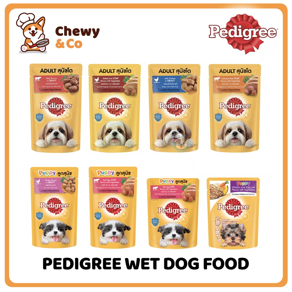 Pedigree Wet Dog Food Pouch for Puppy and Adult 80g and 130g Shopee Philippines