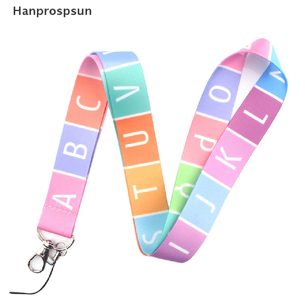 Hanprospsun> 26 English Letters Lanyards Ribbon Keychains Chemistry ...