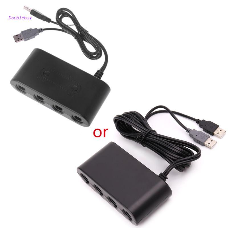 Doublebuy 3 in 1 for GC to for Wii U PC Switch Controller Adapter
