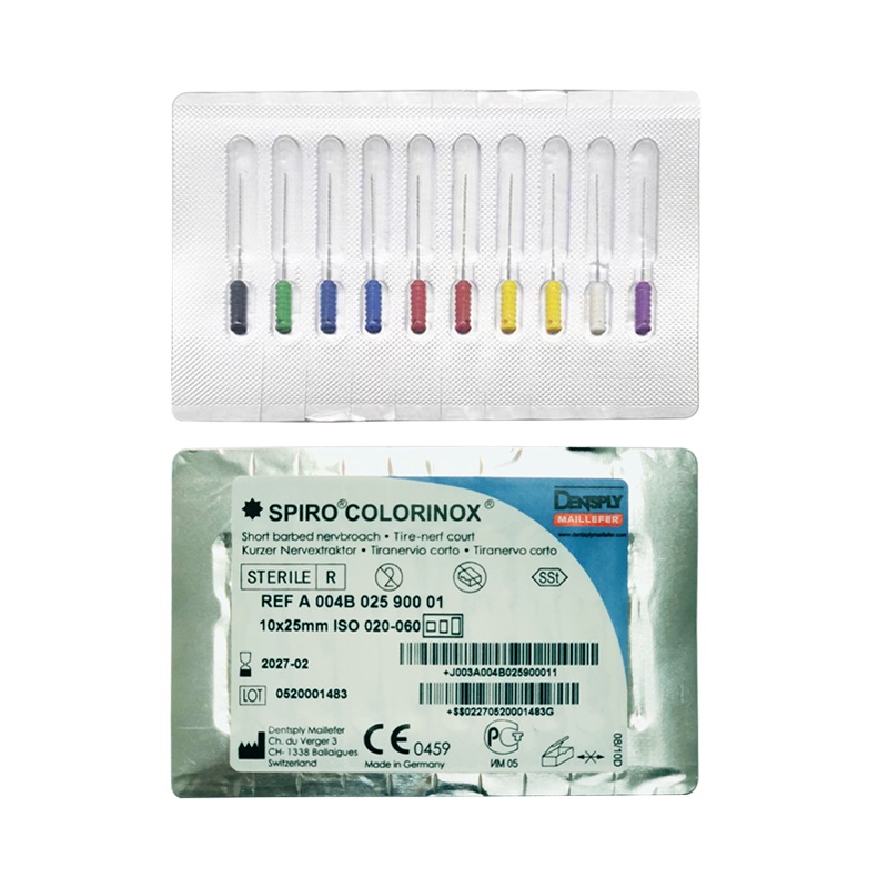 10pcs/set Dental Barbed Broach Endodontic Files 25mm/21mm Root Canal