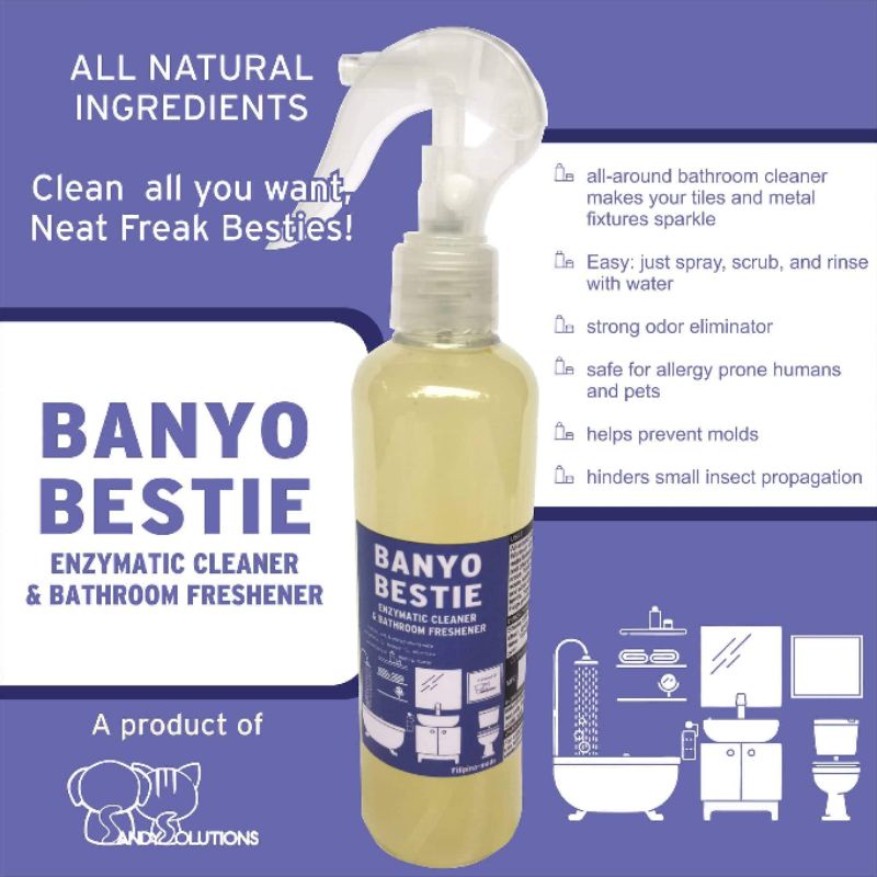 Bathroom CR enzymatic cleaner and freshener BANYO BESTIE | Shopee ...