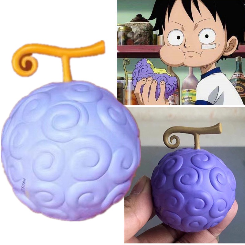 Figure One Piece Devil Fruit Luffy Gum-Gum Fruit 5cm (Human-Human Fruit ...