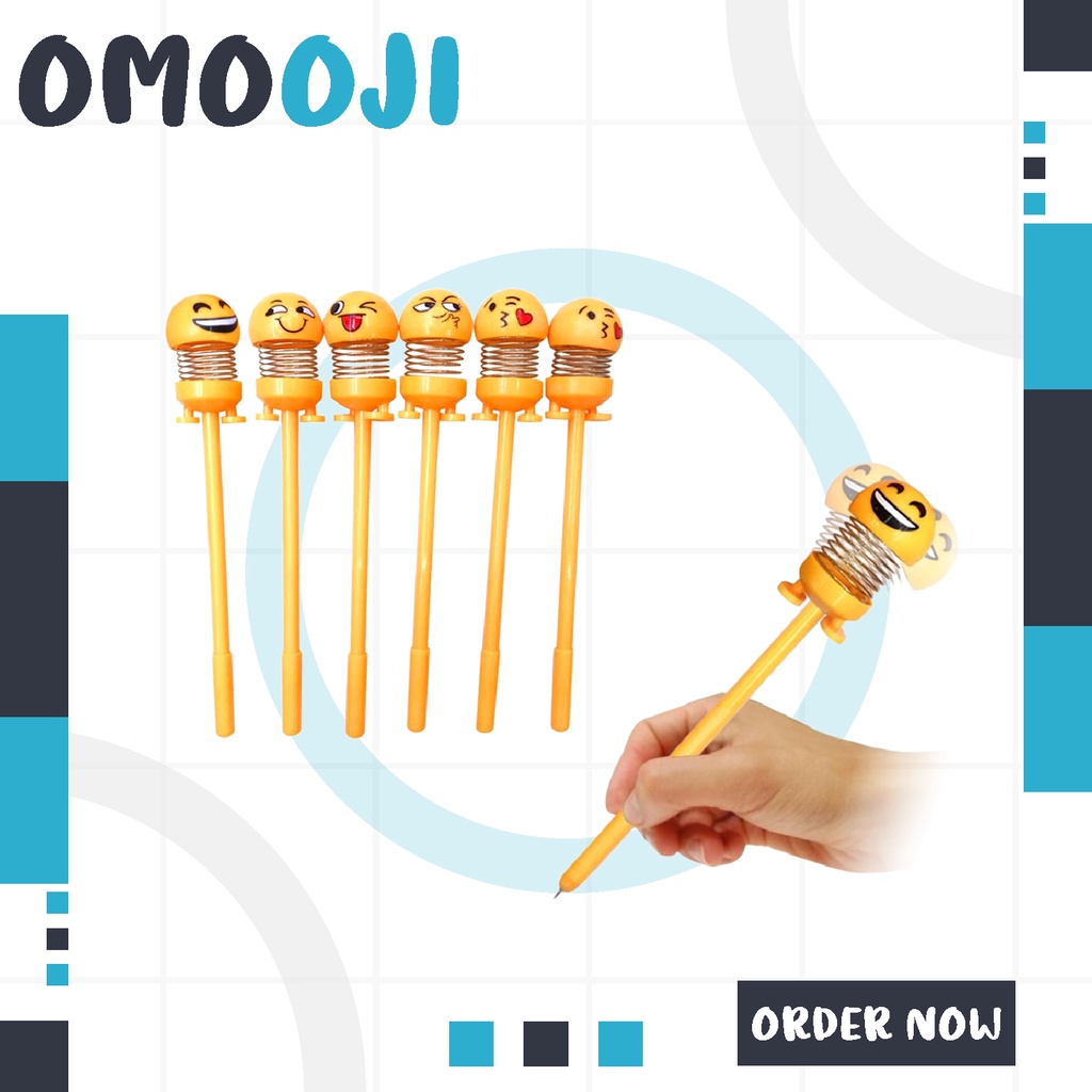 Omooji - Emoji Pen / Rocking Pen / Emoticon Pen / Stationery / Bouncing ...
