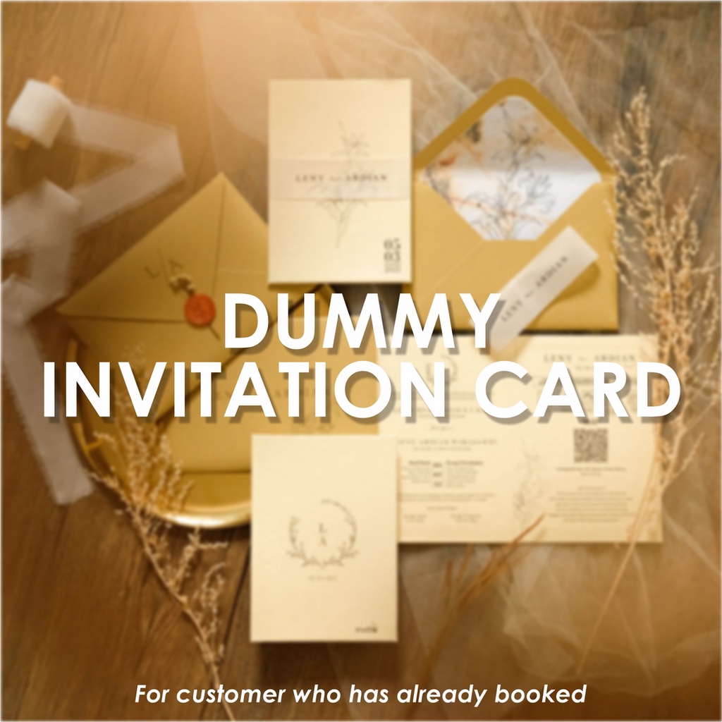 Dummy invitation card (customer order) | Shopee Philippines