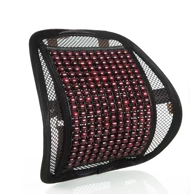 Car lumbar Pad cushion wooden bead breathable lumbar massage lumbar