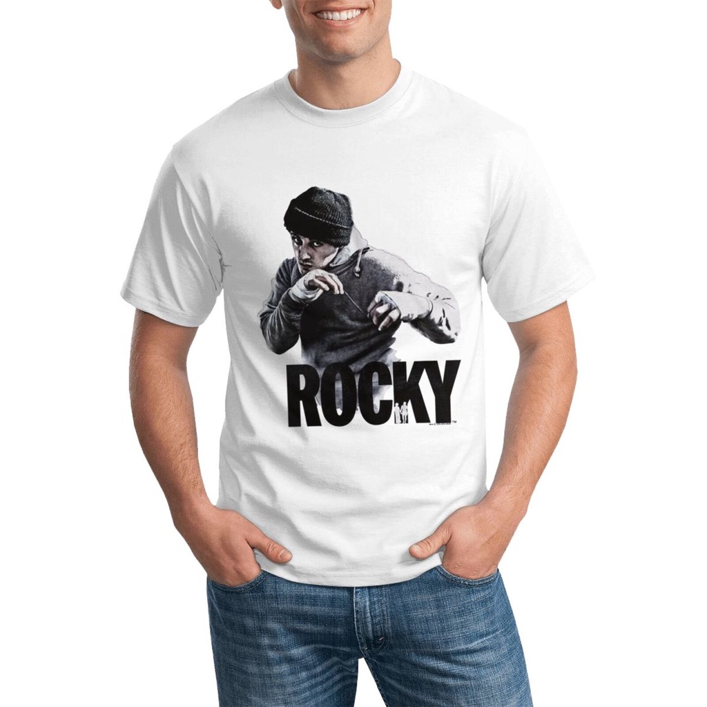 T-Shirt Rocky Originale Ufficiale Balboa Vs Apollo Sylvester Stallone Nera Uomo Maglia Maglietta (XS - Foto 5