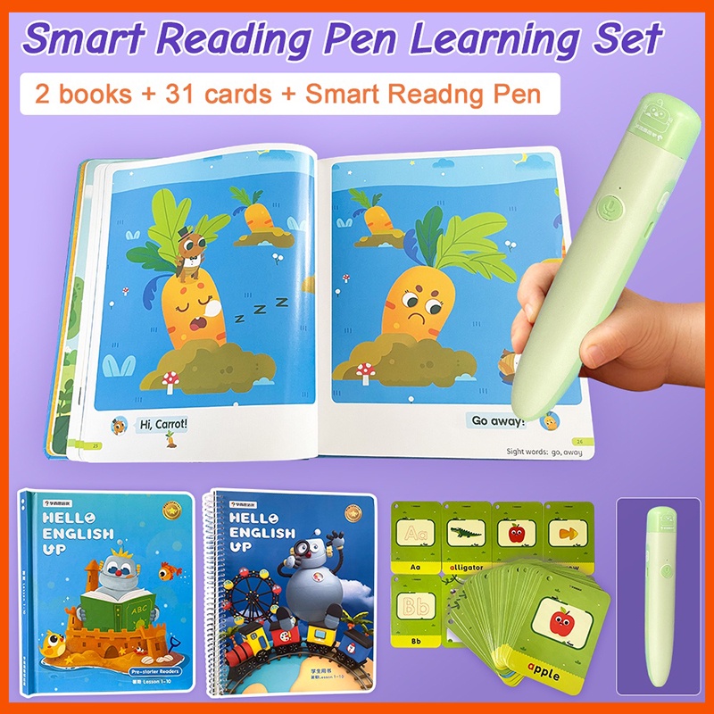 Pre-starter Readers Smart Reading Pen Learning Set For Kid Phonics ...