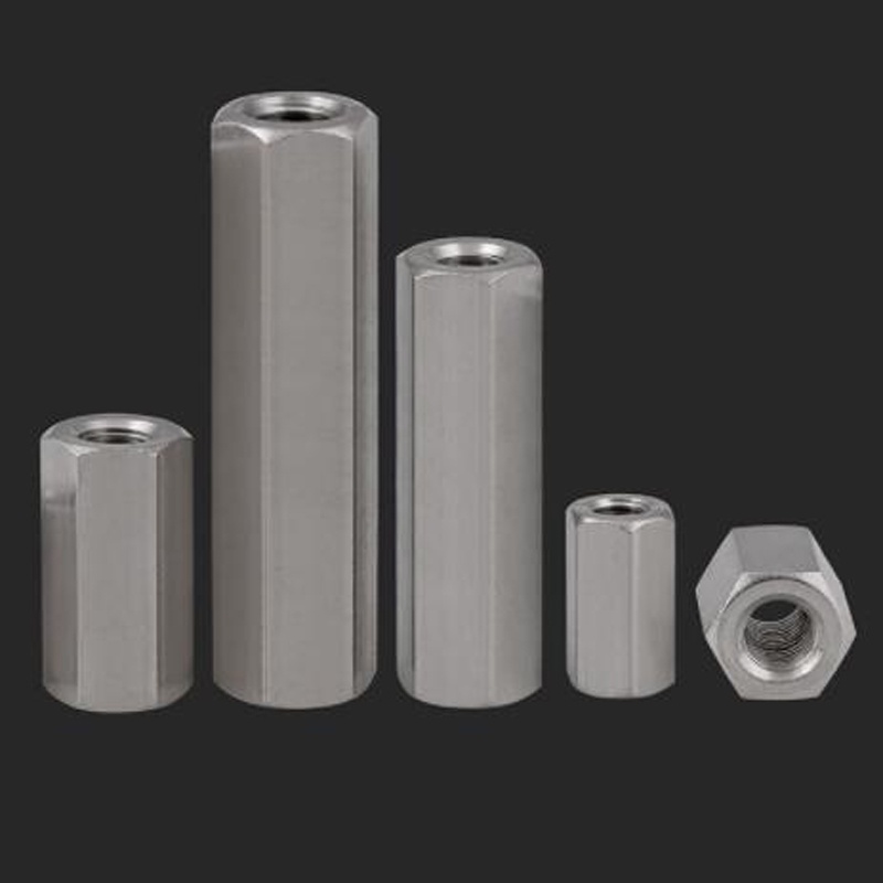 304 Stainless Steel Hex Extension Nut Screw Rod Tooth Connecting Nut M3 ...