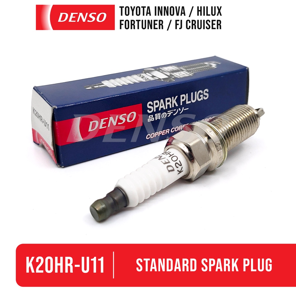 Denso K20HRU11 Spark plug for Toyota Innova / Fortuner / Hilux / FJ Cruiser v6 ( LFR6C11 ) 1Pc
