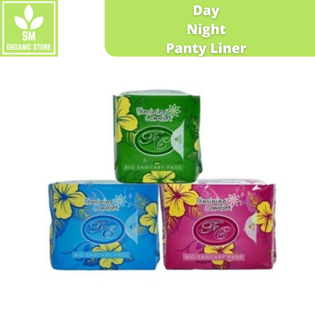 Feminine Comfort Bio Sanitary Pads DAILY, PANTYLINER, NIGHT Shopee