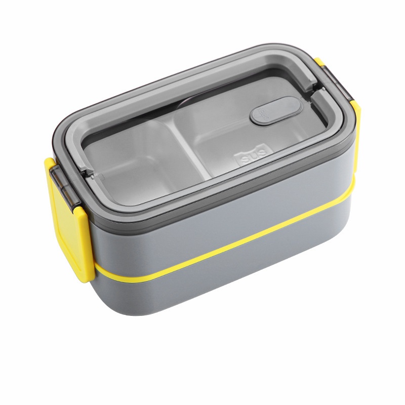 Double -Layer Stainless Steel Insulation Lunch Box Seal Microwave ...