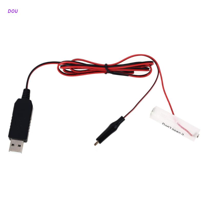 ♗♀DOU USB to 3V 4.5V 6V 9V 12V AA Battery Eliminator Replace 2-8pcs LR6 ...