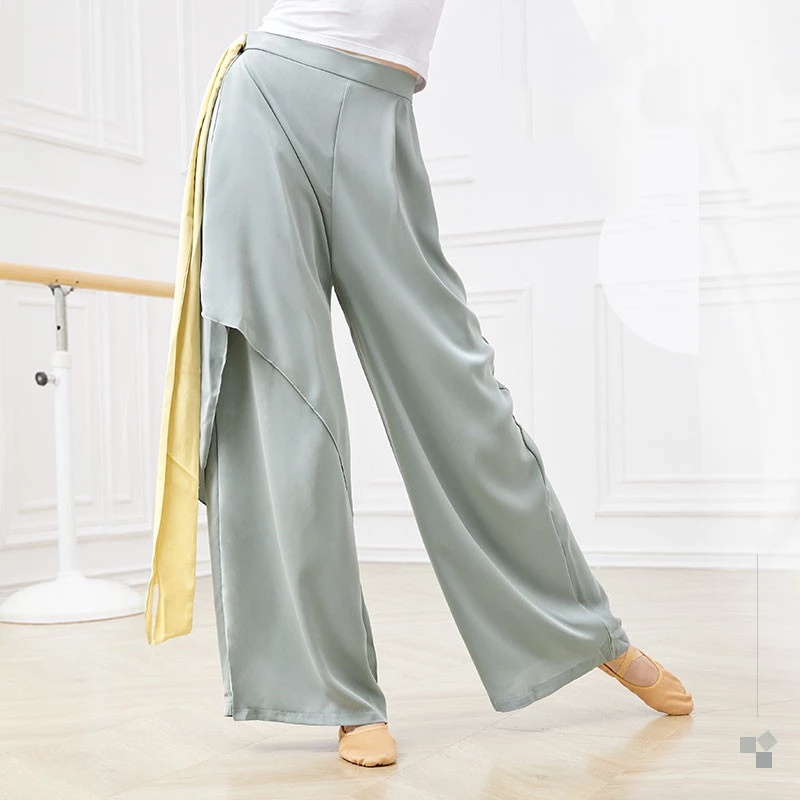 Women Classical Dance Pants Wide Leg Chinese Folk Dance Performance