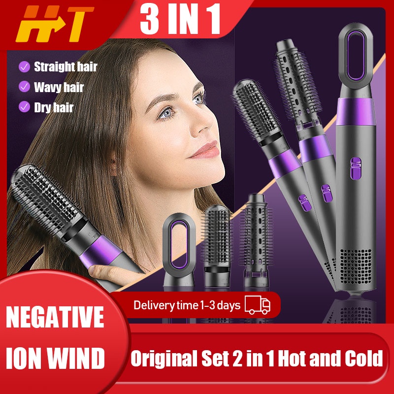 High Quality 3 in 1Hair Dryer Hair Straightener Comb Travel Hot And ...