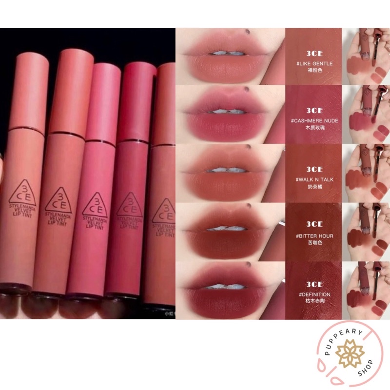 3CE VELVET LIP TINT 5 New Colour | Shopee Philippines