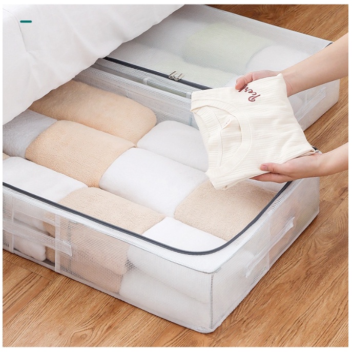 2021 nes Folding clothing storage box Storage box under the bed ...