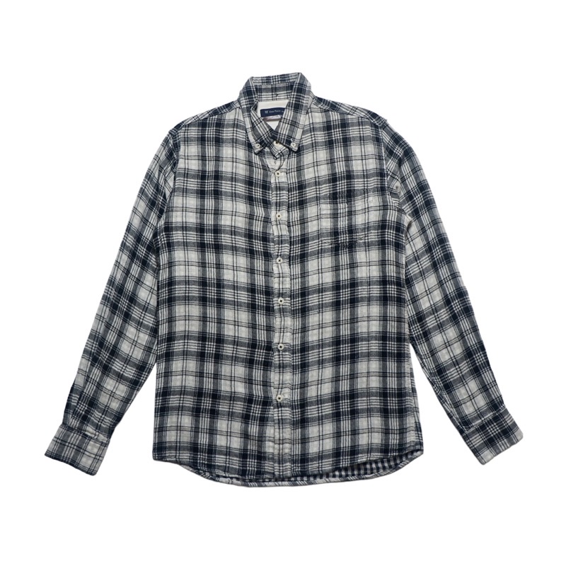 KEMEJA Linen Shirt By ONE POINT / Original Second Flannel Shirt ...