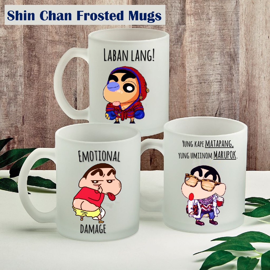 Shin Chan Mugs Yung kape matapang yung umiinom MARUPOK Funny