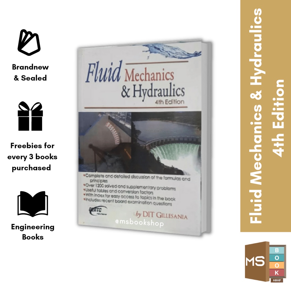 Fluid Mechanics and Hydraulics by DIT Gillesania Shopee Philippines