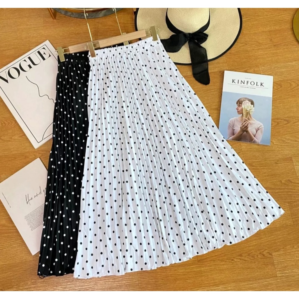 Pink Polka Dot Women's Skirt