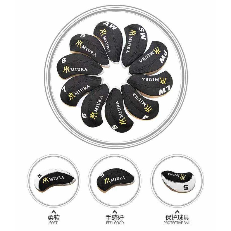 MIURA Golf Irons Head Cover Irons Headcover Set Golf Iron Set Head